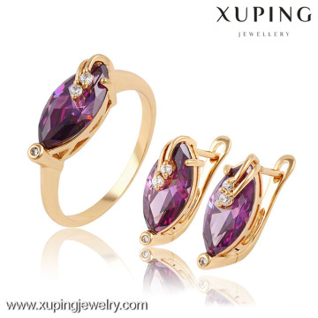 63657 Xuping novo design com jóias de noiva de cristal apedrejado definido para meninas